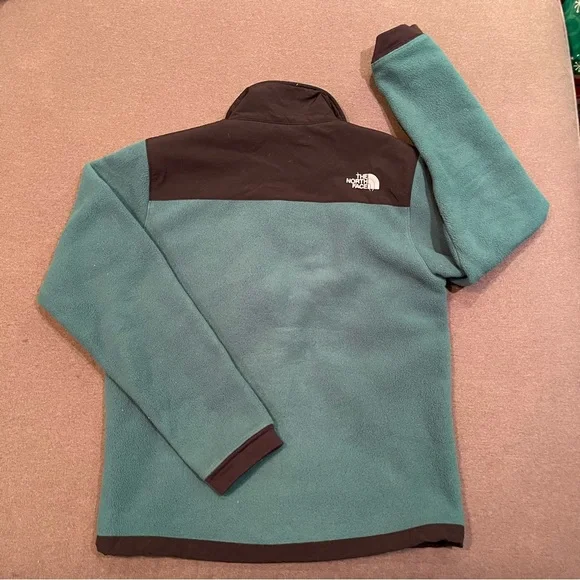 North Face Denali fleece Men’s jacket Green and Black - Picture 3 of 10